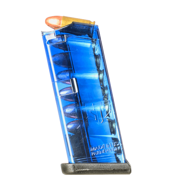 Elite Tactical Systems 7rd 9mm mag for Glock - 7, Blue